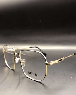BOSS square metal eyewear frame